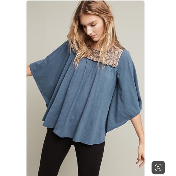 Deleta Tops - Small, Anthropologie Deleta, Embellished top